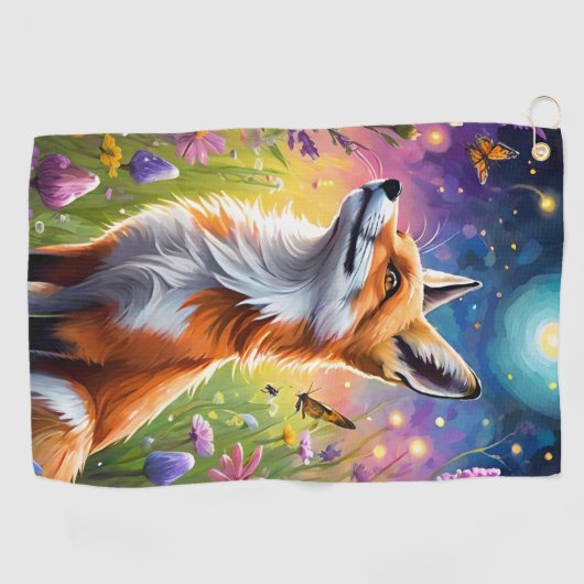 Serviette De Golf Majestic Fox (Horizontal)