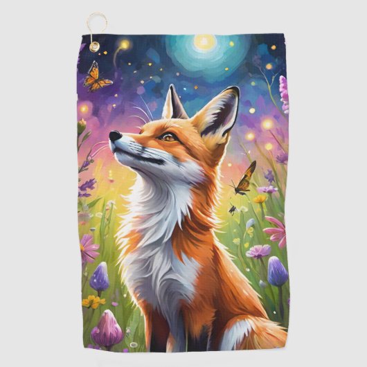 Serviette De Golf Majestic Fox (Devant)