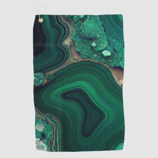 Serviette De Golf Malachite Cu6CO3(OH)2 (Devant)