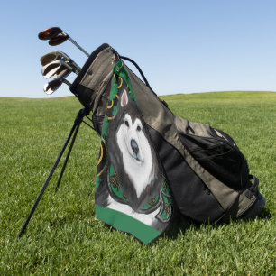 Serviette De Golf Malamute d'Alaska
