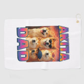 Serviette De Golf Malamute d'Alaska (Horizontal)
