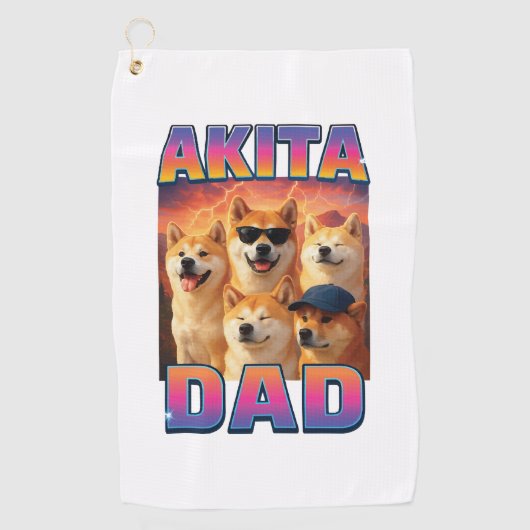 Serviette De Golf Malamute d'Alaska (Devant)
