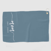 Serviette De Golf Maman Année de Fondation Script Nouveau Cadeau Mam (Horizontal)