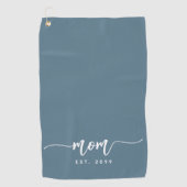 Serviette De Golf Maman Année de Fondation Script Nouveau Cadeau Mam (Devant)