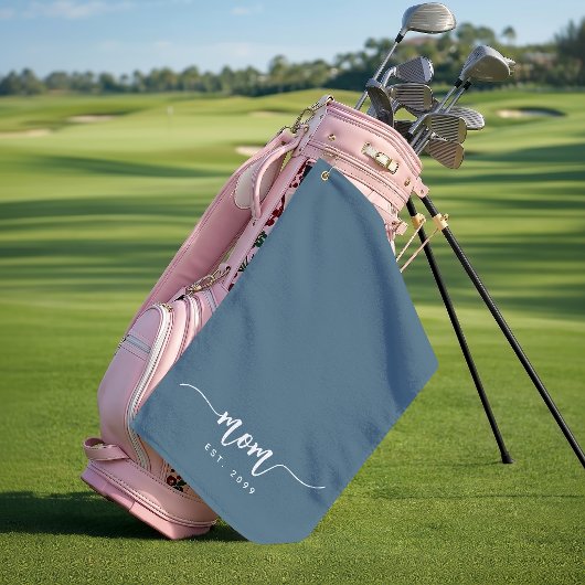 Serviette De Golf Maman Année de Fondation Script Nouveau Cadeau Mam