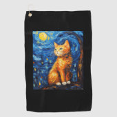 Serviette De Golf Maman de chat, Papa de chat (Devant)