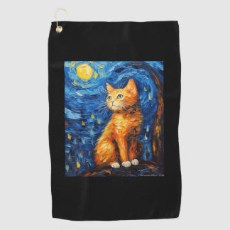 Serviette De Golf Maman de chat, Papa de chat