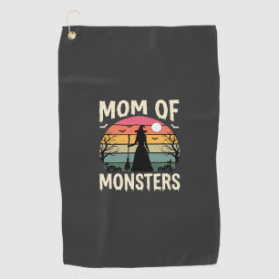 Serviette De Golf Maman Halloween de monstres Sorcière Coucher de so