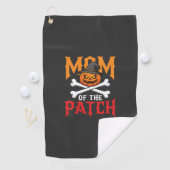 Serviette De Golf Maman Halloween de Patch Pumpkin Sorcière (En situation)