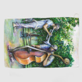 Serviette De Golf Maman ne m'a jamais averti des joueurs tuba (Horizontal)