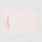 Serviette De Golf Maman Vie - Design de charme rustique (Horizontal)