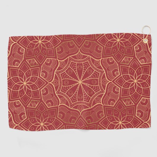 Serviette De Golf Mandala 6 de luxe (Horizontal)