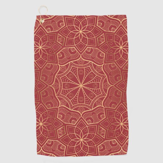 Serviette De Golf Mandala 6 de luxe (Devant)
