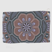 Serviette De Golf Mandala Creation, tous les points pour un 6 (Horizontal)