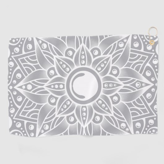 Serviette De Golf Mandala de luxe 14 (Horizontal)