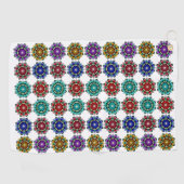 Serviette De Golf Mandala en différentes couleurs (Horizontal)