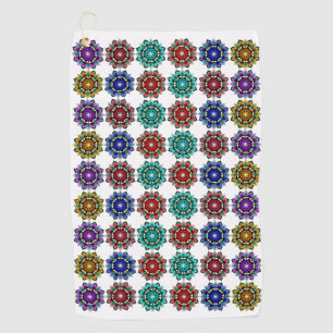 Serviette De Golf Mandala en différentes couleurs
