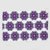Serviette De Golf Mandala Pattern 02 in purple (Horizontal)