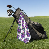 Serviette De Golf Mandala Pattern 02 in purple (Vert)
