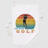 Serviette De Golf Manger Dormir Golf Répéter (En situation)