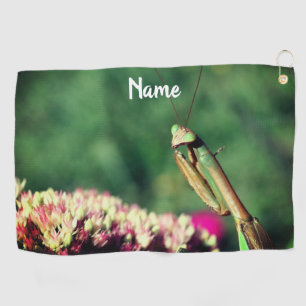 Serviette De Golf Mante religieuse de près Personnalisé