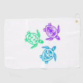 Serviette De Golf Maori Three Turtles Group Tattoo Gidea Idea (Horizontal)