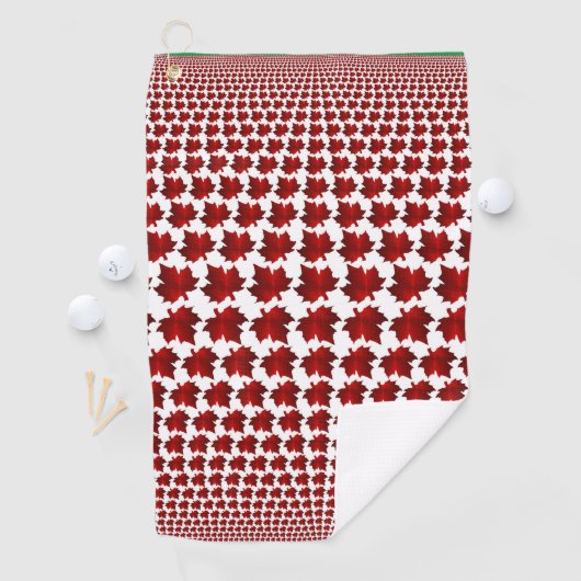 Serviette de golf Maple Leaf (En situation)