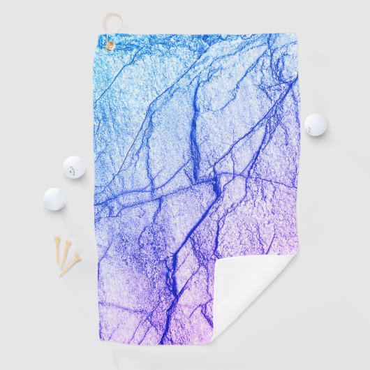 Serviette De Golf Marbre bicolore violet (En situation)