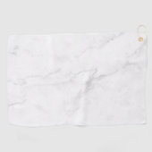 Serviette De Golf Marbre Blanc (Horizontal)