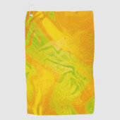 Serviette De Golf Marbre Citron Doré (Devant)
