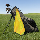 Serviette De Golf Marbre Citron Doré (Vert)