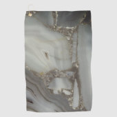 Serviette De Golf Marbre gris avec Veine or (Devant)
