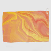 Serviette De Golf Marbre Lueur de Coucher de Soleil (Horizontal)