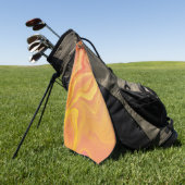 Serviette De Golf Marbre Lueur de Coucher de Soleil (Vert)