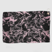 Serviette De Golf Marbre rose et noir (Horizontal)