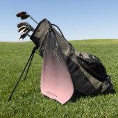 Serviette De Golf Marbre rose et noir (Vert)