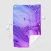 Serviette De Golf Marbre violet exotique (En situation)