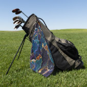 Serviette De Golf Marche à huile (Vert)