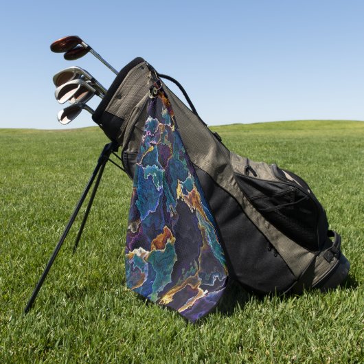 Serviette De Golf Marche à huile (Vert)