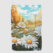 serviette de golf marguerite (Devant)