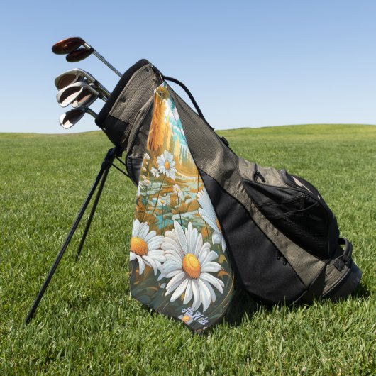 serviette de golf marguerite (Vert)