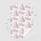 Serviette de golf mariage Cake (En situation)