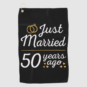 Serviette De Golf Marié Il Y A 50 Ans