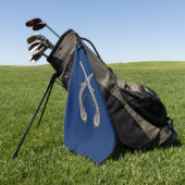 Serviette De Golf Marine des pistolets traversés (Vert)