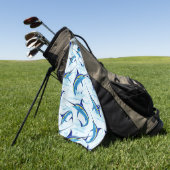 Serviette De Golf Marlin Bleu Jaillissant de l'Océan (Vert)