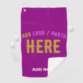 SERVIETTE DE GOLF MARQUE MODERNE MODERNE PERSONNALISABLE POURPULAIRE (En situation)