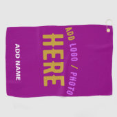 SERVIETTE DE GOLF MARQUE MODERNE MODERNE PERSONNALISABLE POURPULAIRE (Horizontal)