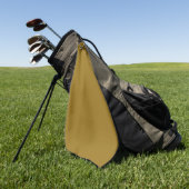 Serviette De Golf Marron bistre (couleur unie) 	 (Vert)