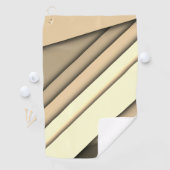 Serviette De Golf Marron monochrome moderne (En situation)