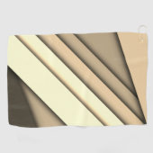 Serviette De Golf Marron monochrome moderne (Horizontal)